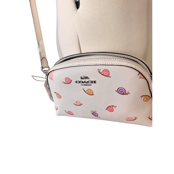 Coach Mini Camera Bag Crossbody - LIMITED EDITION Snail Print - Cream Multi - Picture 10 of 12